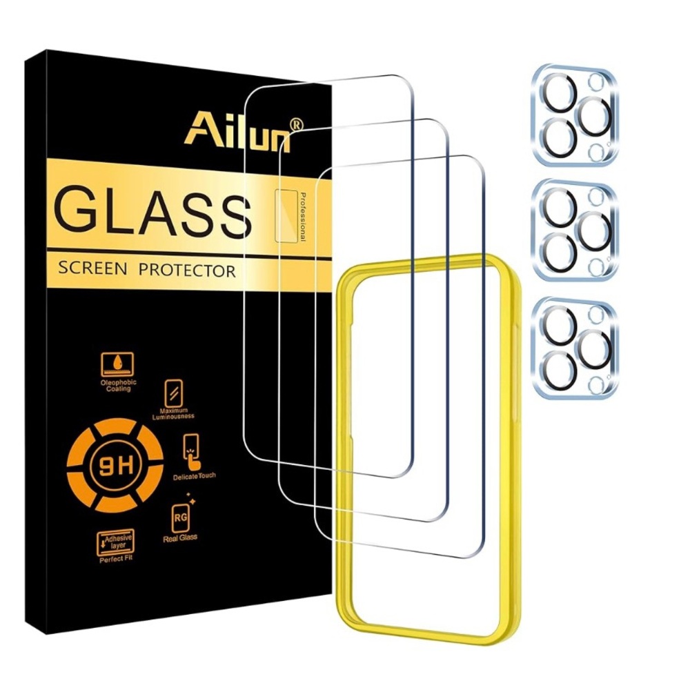 Ailun 3 Pack Screen Protector for iPhone 15 Pro [6.1 inch]